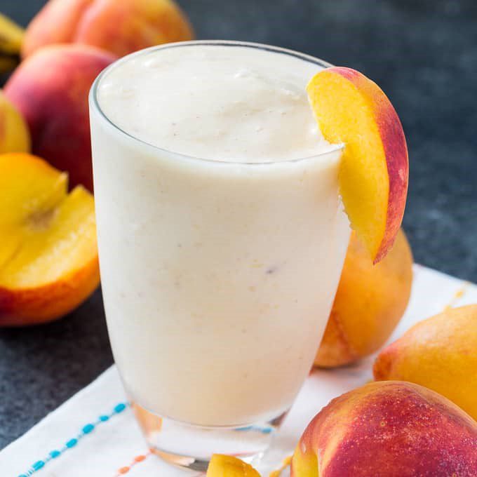 peach shake | quick recipes | Gina Forcatto